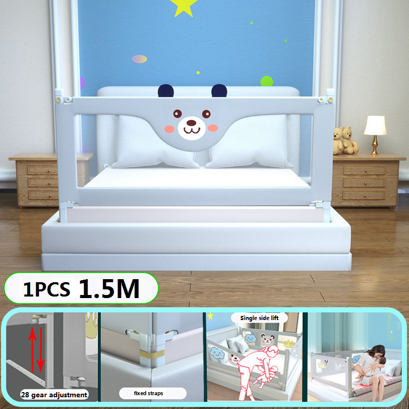 Barrera de seguridad para cama de bebé, Protector de dibujos animados para dormitorio de niños, anticaída para dormir, 1 piezas