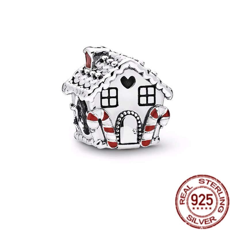 Nowy Fit oryginalna bransoletka Pandora naszyjnik Happy Heart House kłódka klucz srebrny wisiorek srebrny 925 koraliki dla kobiet moda biżuteria