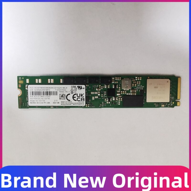 Pcie nvme ssdエンタープライズクラス、pm983 1.92t m.2 22110、新規