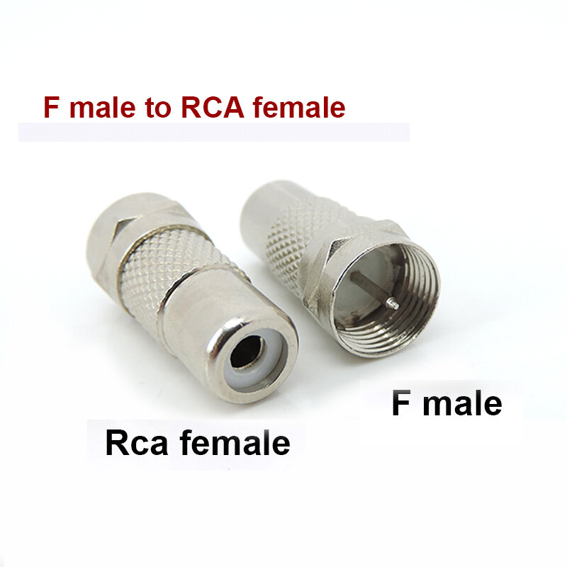 Conector de enchufe macho y hembra, convertidor Coaxial de metal L1, 5 piezas, 10 piezas, tipo F