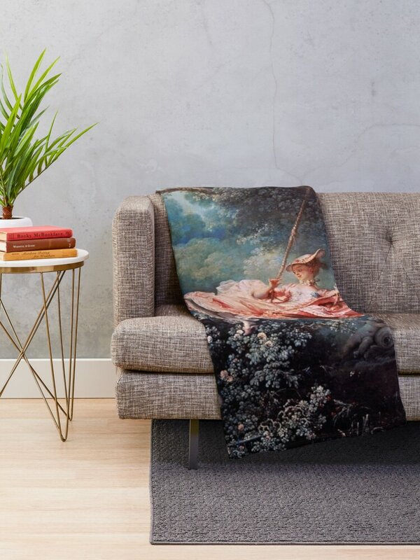 The Swing by FragonardThrow Blanket Blankets Sofas Of Decoration