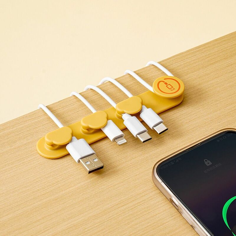 1 PCS Universal Wire Organizer Holder Simple Self-Adhesive Flexible Cable Winder Durable Cable Fixed Clip