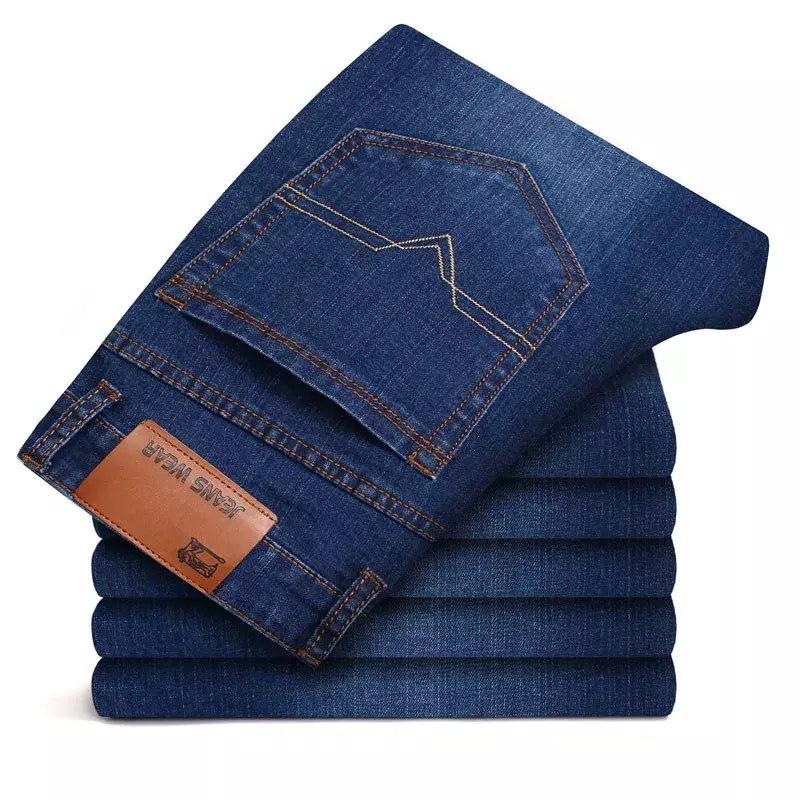 Heren Merk Jeans 2024 Lente Hoge Kwaliteit Jeans Broek Mannen Mode Herfst Stretch Mode Klassieke Broek Mannen Jeans