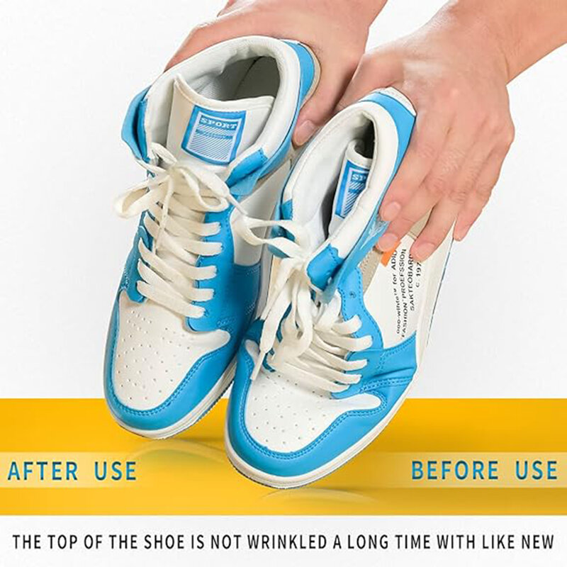 Pelindung kerut sepatu, 15 pasang sepatu pelindung untuk Sneakers mencegah kerut sepatu olahraga kepala anti-lipat mendukung dropshipping grosir