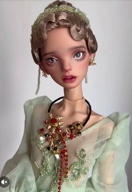Novo 1/4 43cm BJD sd boneca brinquedo Fiona Russian Art Birthday Gift Em estoque Resina De Maquiagem