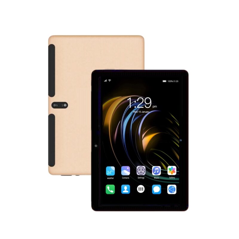 T960 Tablet Android 10.1 tipe-c 9.0 inci, PC ponsel panggilan 3GB RAM + 32GBROM MTK9863 SIM ganda Slot kartu ganda kamera Quad Core