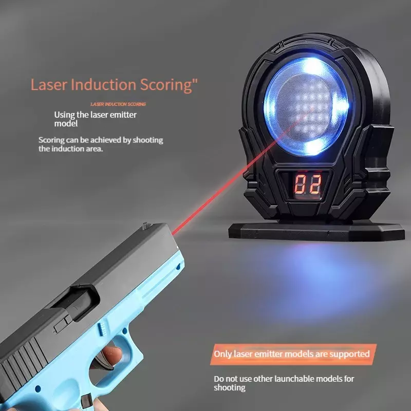 Infrared Induction Electronic Scoring Laser Target Color Sensitive Shooting Practice with Sound Effects Training Toy Equipment