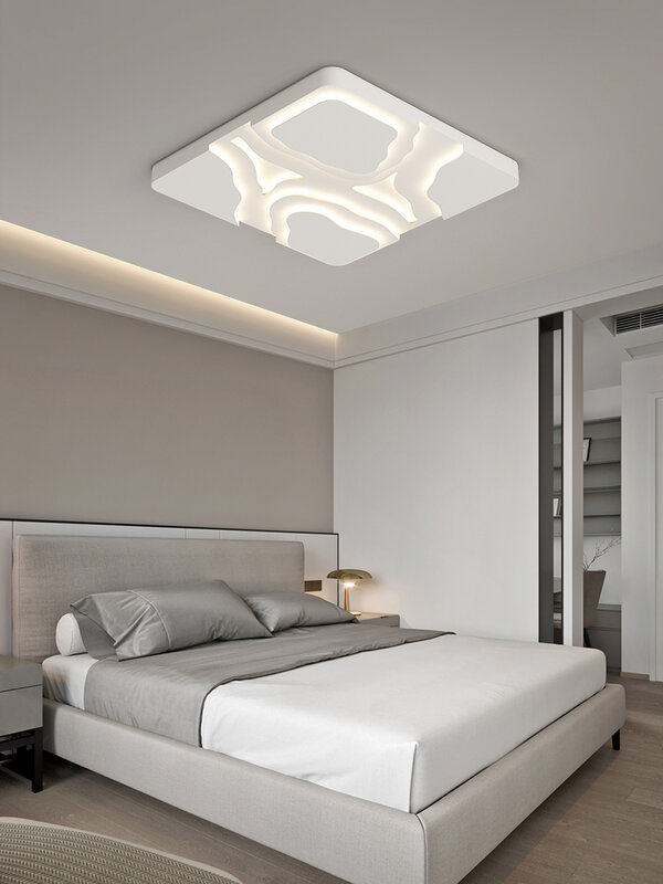 سقف ليد حديث ضوء 45 واط 58 واط إضاءة للسقف مربعة 220 فولت مصباح لوح لغرفة النوم مطبخ غرفة المعيشة داخلي إضاءة المنزل