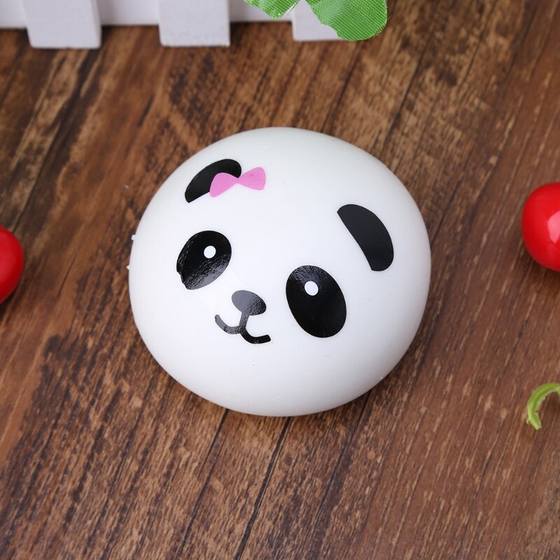 Squishy panda bun stress reliever bola lento subindo brinquedos de descompressão crianças brinquedo