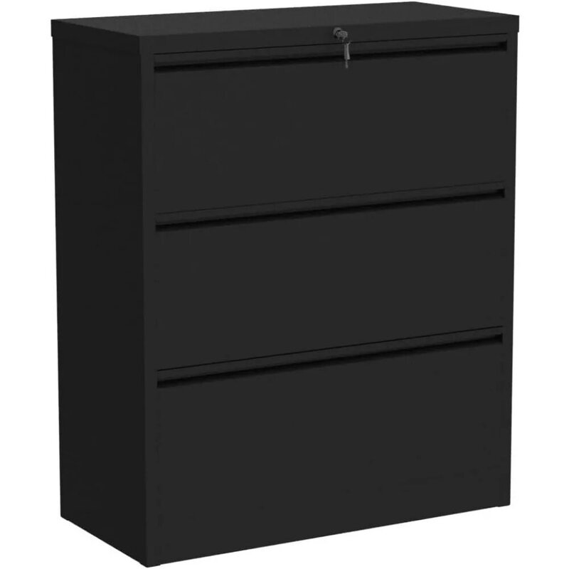Metal Stainless Steel Wide Lateral Filing Cabinet for Cabinets 3 Drawer Lateral File Cabinet With Lock
