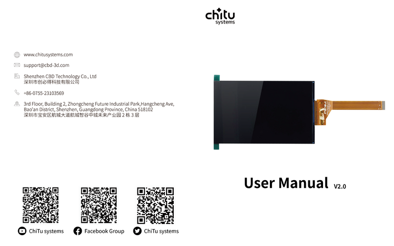 Kit di aggiornamento schermo LCD MONO 2k 6.08*1620 da 2560 pollici per Elegoo Mars/Mars Pro con sistemi ChiTu a 32bit