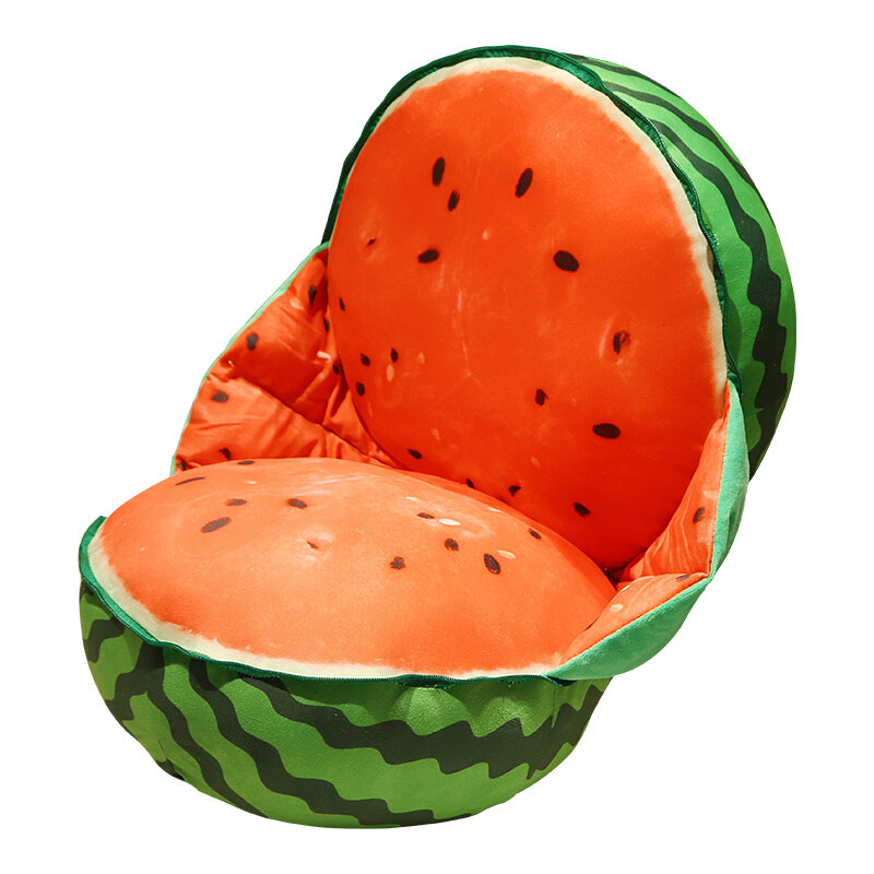 Simulation Watermelon Plush Pillow Cushion Lazy Sofa Seat Throw Pillow Anime Stuffed Soft Kids Toys for Girls Child Home Decor