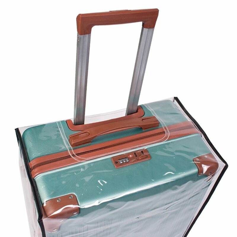 Dustproof Transparent Luggage Cover PVC Waterproof Protector Suitcase Covers Luggage Storage Covers Fashion Travel Accessories