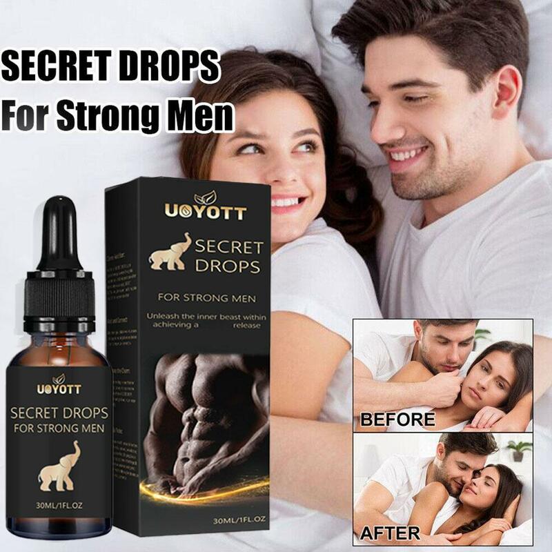 Gouttes secrètes heureuses pour hommes, améliore la sensibilité, libération, souligné et anlande, bain, injuste, V8f6, 30ml