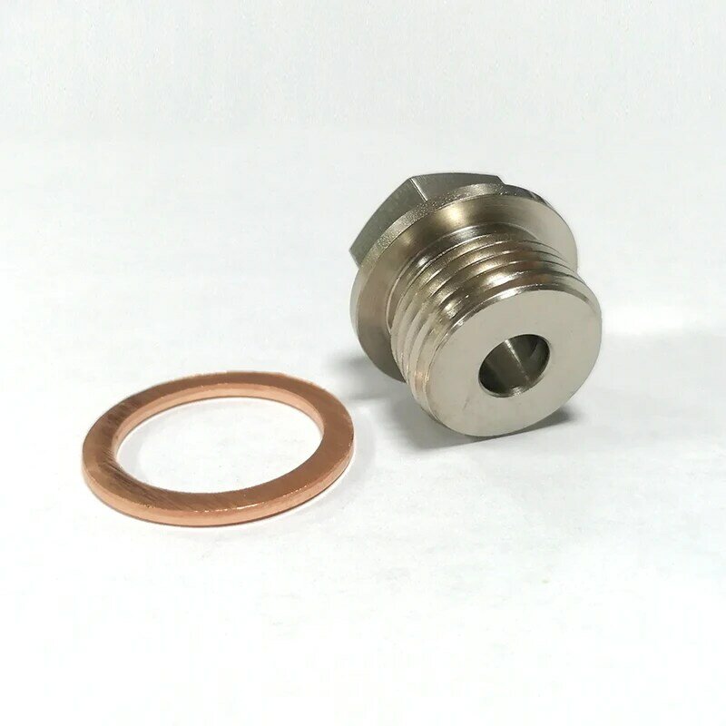 Adaptador de aço de alta qualidade do sensor temperatura do temp da exaustão m18x1.5 a 1/8npt conector 6.47mm furo