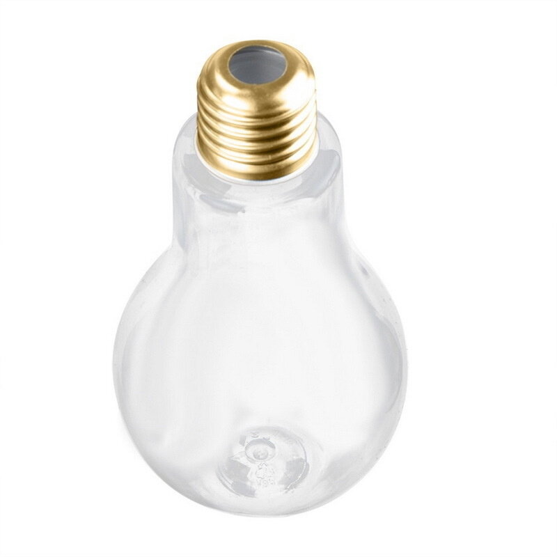 Desain Menakjubkan Led Bohlam Bersinar Botol Air Ringkas Lucu Jus Susu Bola Lampu Cangkir Anti Bocor