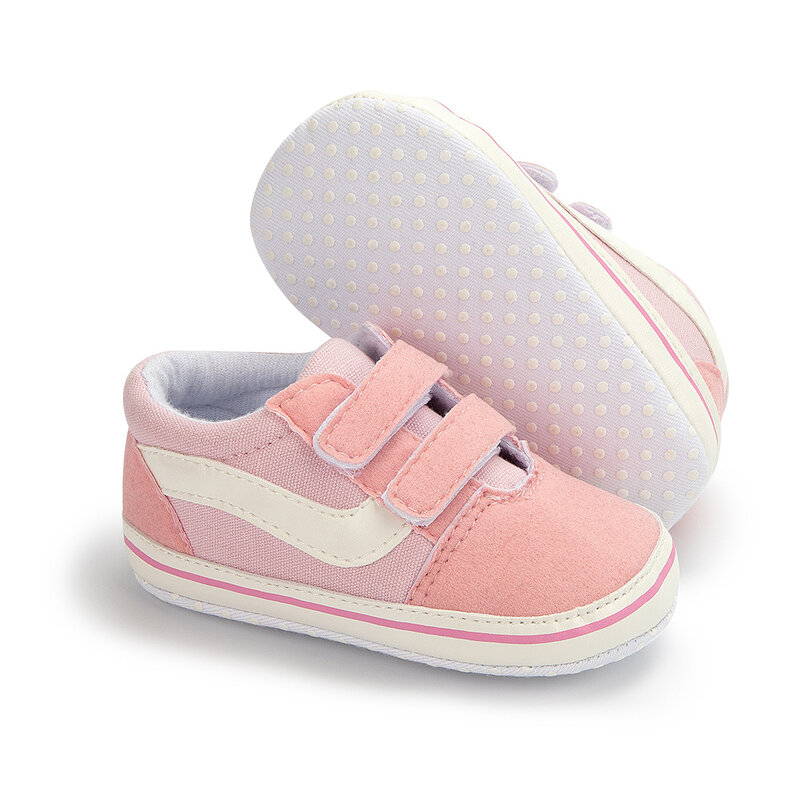 Sepatu Sol Lembut Anak Laki-laki Anak Perempuan Bayi Baru Lahir Sneakers Kanvas Anti Selip