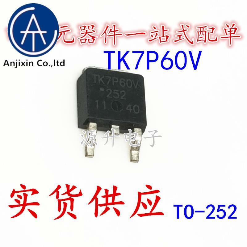 20PCS 100% orginal new TK7P60V TK7P60W field effect MOS tube TO-252 7A 600V
