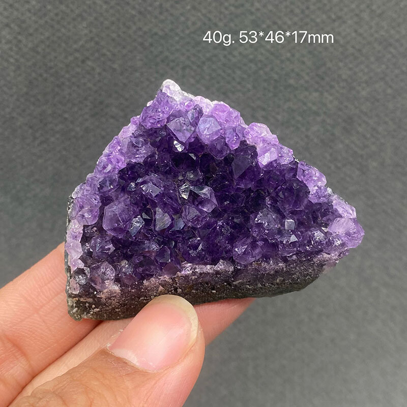 Colección de piedras preciosas de cristal púrpura, espécimen mineral curativo, 100% natural de Argentina
