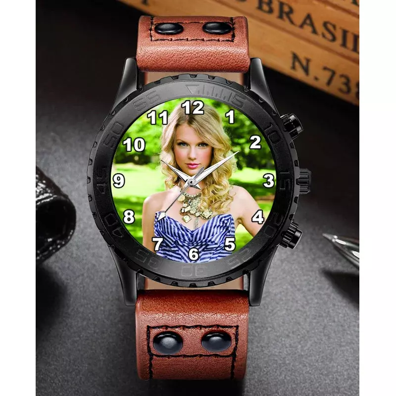 Własne Logo zegarek kwarcowy męski nadrukowane zdjęcia zegarek obraz do nadruku kreatywny, unikalny zegarek kreatywny DIY
