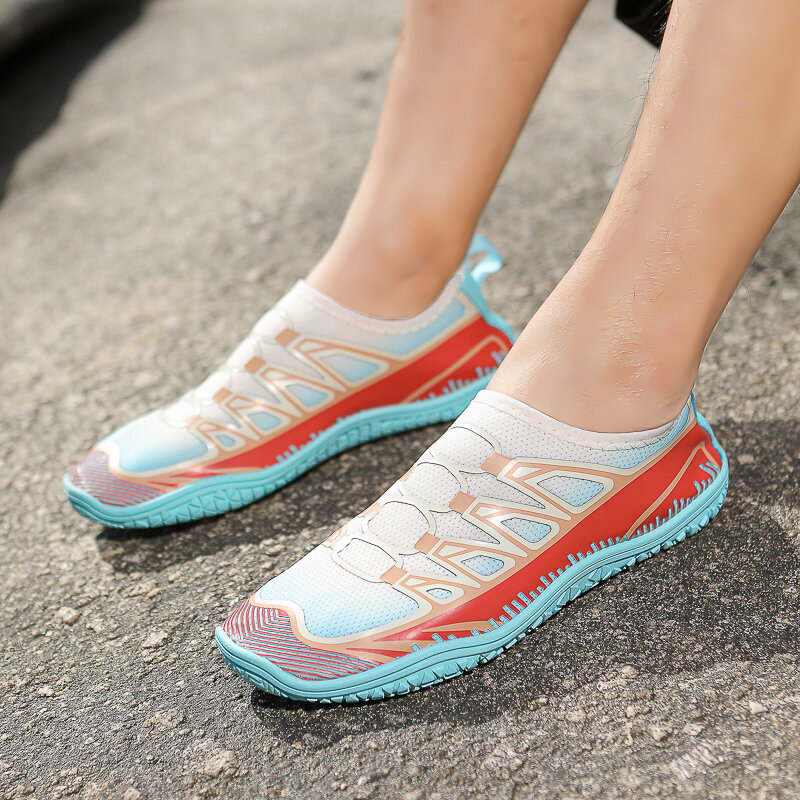 Summer Elastic Quick Dry Aqua Shoes Beach Women Unisex Swimming Water Wading Shoes Outdoor  Beach Shoes Yoga Fitness Sport Shoe