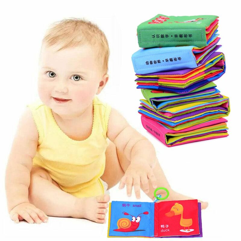 Intelligenz Entwicklung lernen Säuglinge Dusche Spielzeug Kinder Baby Stoff Buch frühen Lernspiel zeug erkennen Lesen Bücher Geschenke