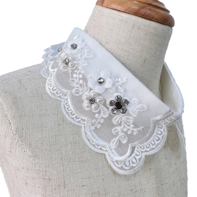 Abnehmbarer Schal mit falschem Kragen für Mädchenkleidung, Zubehör für Hemd oder Kleid