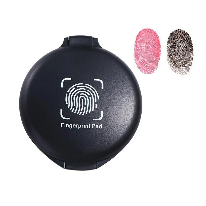 Finanza Clear Stamping contratto contratto Mini Fingerprint Ink Pad Kit di impronte digitali forniture per ufficio Thumbprint Ink Pad
