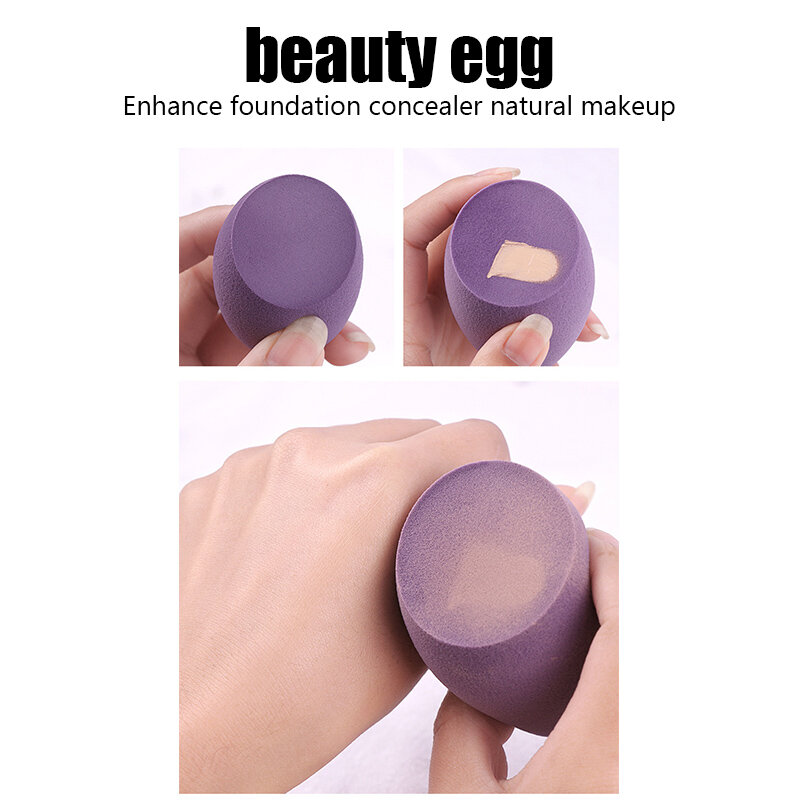 8/4 pcs Smooth Cosmetic Puff Wet And Dry Use Sponge for Makeup Foundation Concealer Blush Professional Powder Puff Beauty Egg