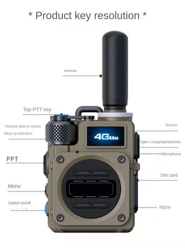 Ultimate Outdoor Handheld Walkie Talkie with 4G Full Network Communication for Uninterrupted Connectivity