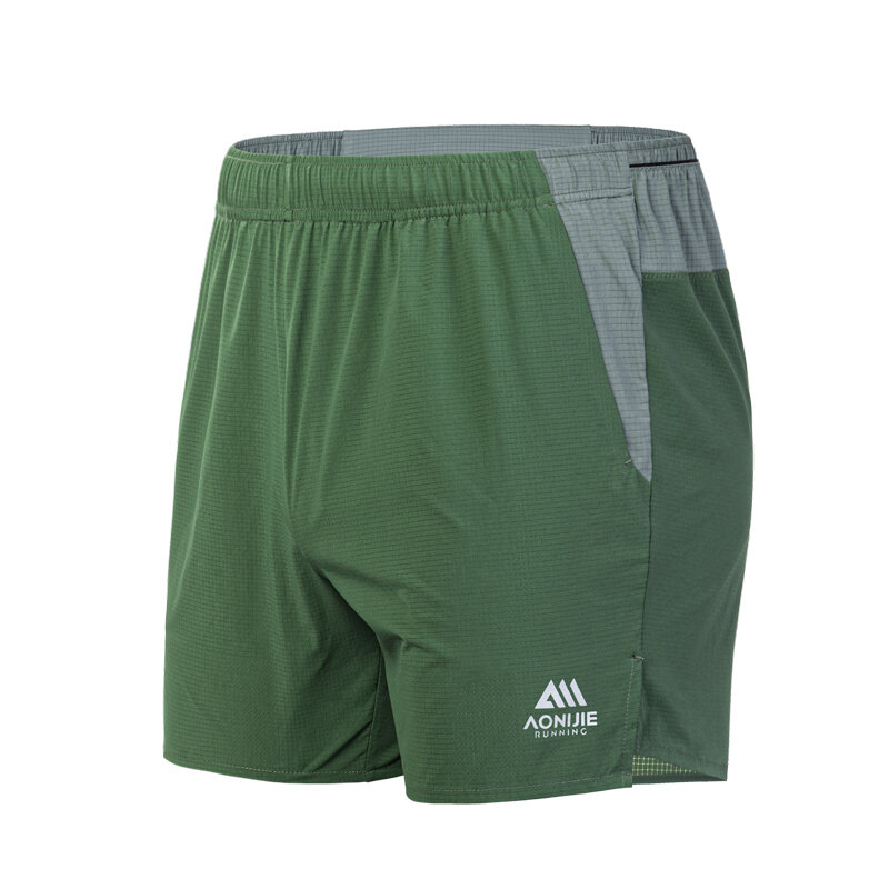Водостойкие быстросохнущие мужские шорты для спортзала Aonijie для бега на открытом воздухе спортивные тренировки для активного отдыха с карманами