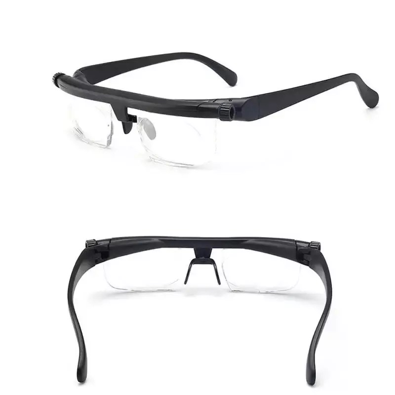 แว่นตาเลนส์เพิ่มความแข็งแรงปรับได้ใหม่แว่นตาสำหรับป้องกันการมองเห็นระยะซูมปรับได้