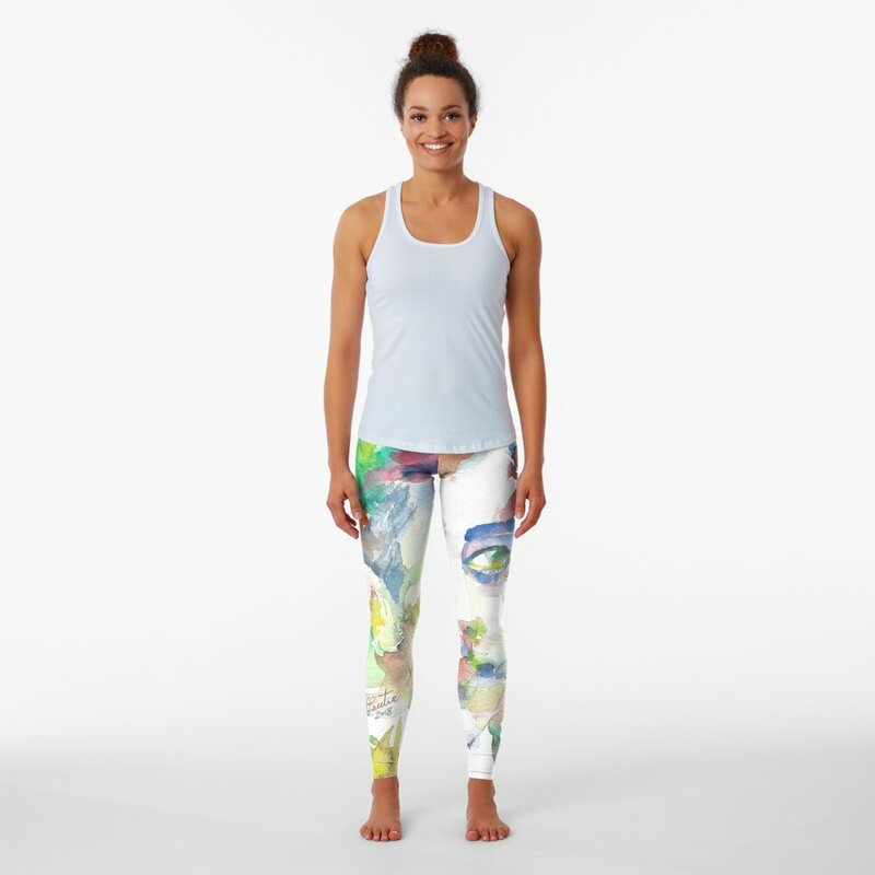 MARCEL PROUST - watercolor portrait .1 Leggings Sweatpants legings for fitness sportswear for gym flared Womens Leggings