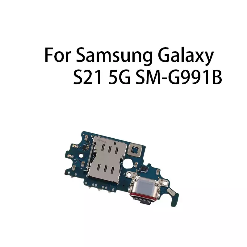 Samsung Galaxy s21,5g,SM-G991B用のフレックスケーブル,オリジナルのUSB充電ドック,コネクタボード