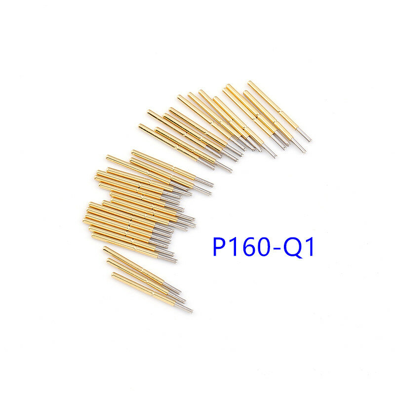 Hot Selling 100Pcs Per Pack Met Vernikkeld Naald Diameter Elektronische Spring Test Probe P160 Serie Messing Lente Test probe