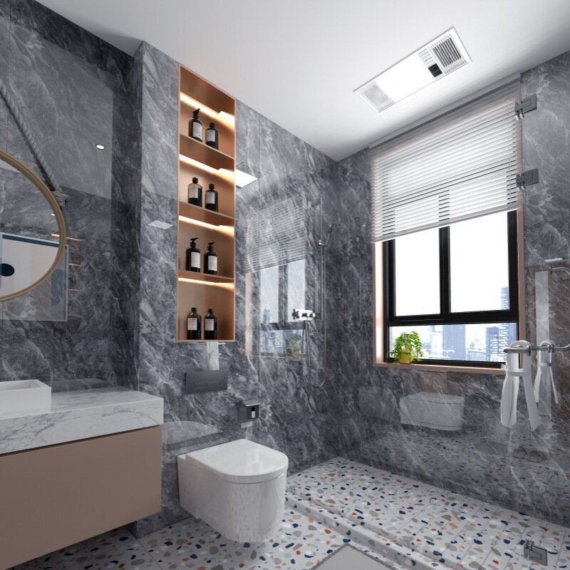 Auto-adesivo impermeável mármore piso adesivo, papel de parede, chão decoração, banheiro, sala de estar, renovação decalques, 10pcs
