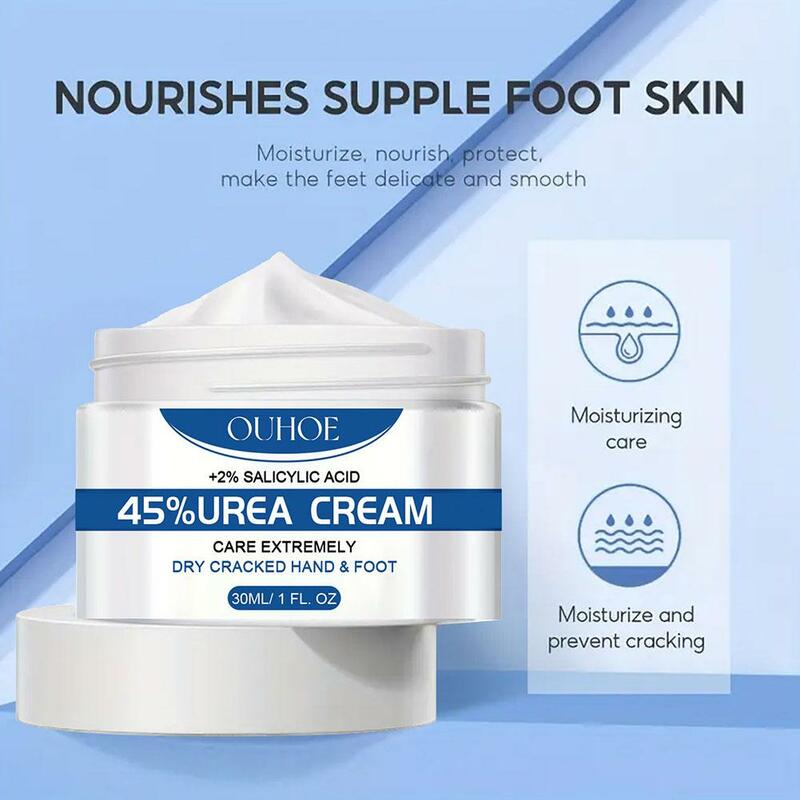 OUHOE-Crema de Urea 45% para eliminar callos de los pies, Crema Corporal reparadora, hidratante, exfoliación, nutritiva, Q4F2