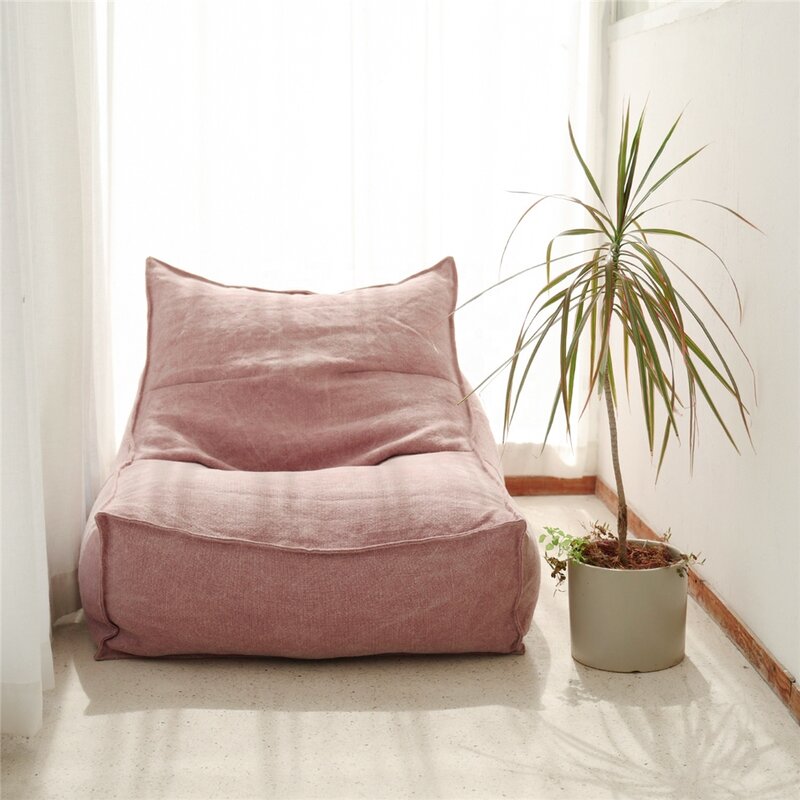 Indoor Giant Bean Bag Chair Covers, Custom Game Lounge Sofá-cama, 100% algodão, sem enchimento, preguiçoso, Puff, CNLF