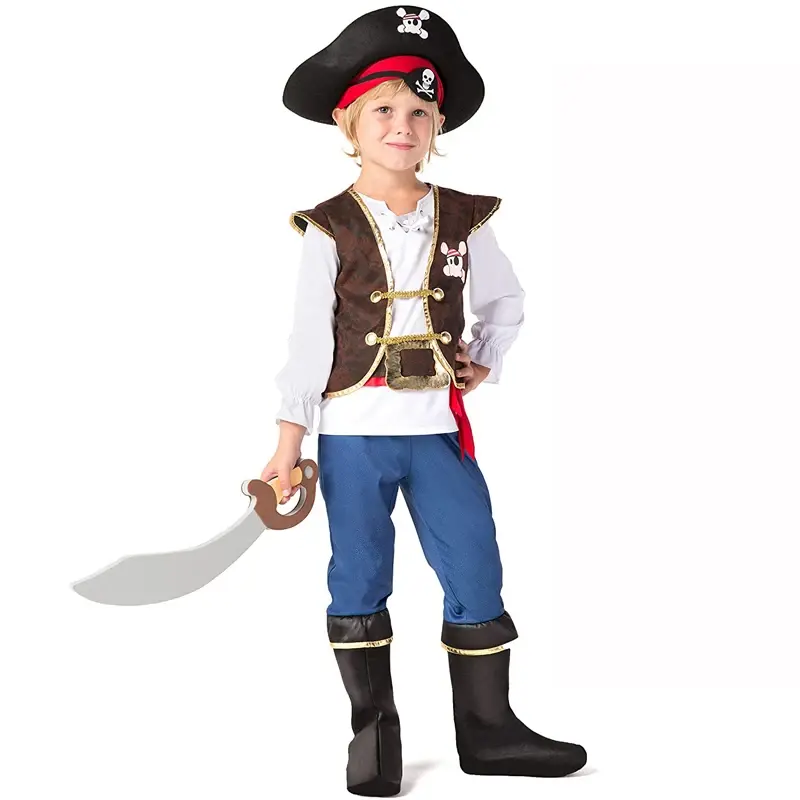 Disfraz de pirata para niños, conjunto de Halloween, fiesta de cumpleaños, temática de Navidad
