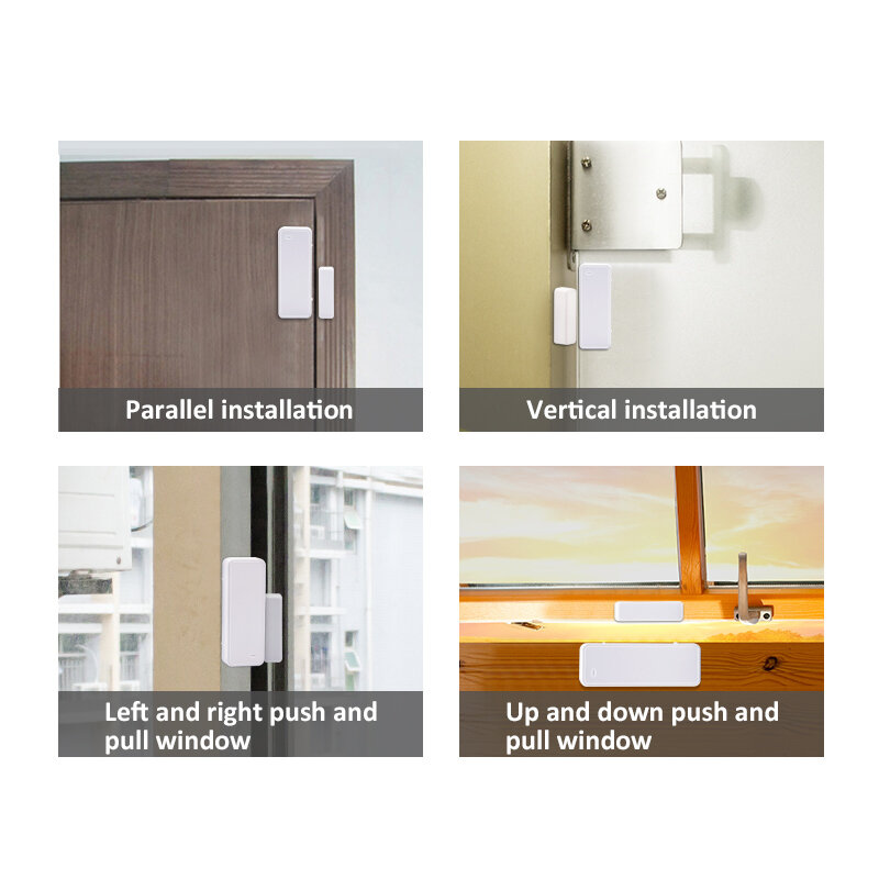 433MHz Zwei-wege Intelligente Tür/Fenster Sensor Wireless Bewachung Tür Detektor Erkennen Tür Öffnen/Schließen für g90E, g90B, G90B Plus