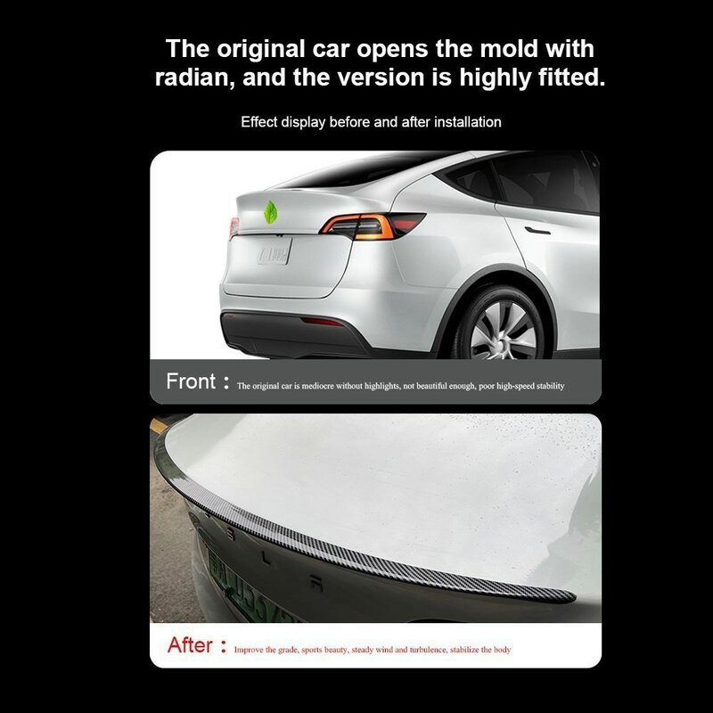 Для Tesla Model Y 2024 ABS спойлер заднего багажника, крыла для Tesla Model 3 2017-2023 Model3 Highland автомобильные аксессуары Высокая производительность