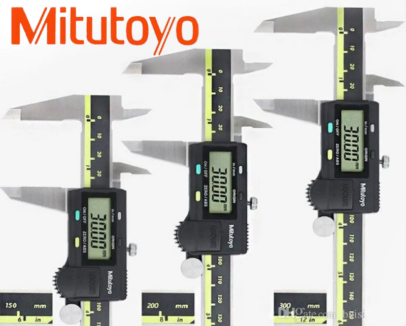 Jepang Mitutoyo Caliper Digital, alat pisau Vernier Caliper elektronik LCD 150mm 500-196-30