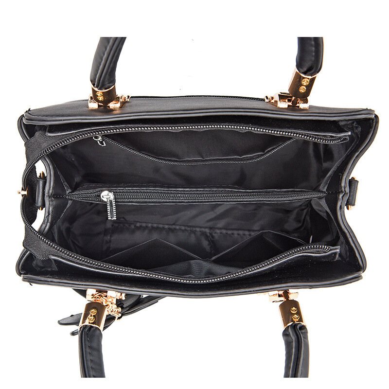 女性用刺bags付きハンドバッグ,大容量,トレンディなアクセサリー,ハンドル付き,トレンディ