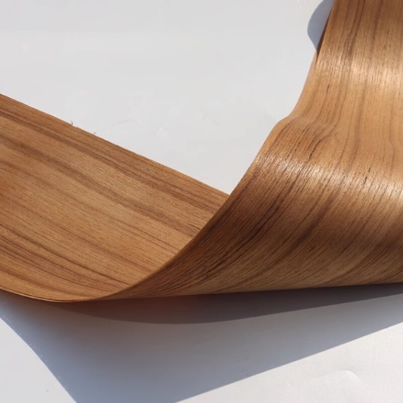 Natural Teak straight grain ultra-thin teak veneer L: 2.5metersx150x0.25mm wood veneer  (back non-woven fabric)