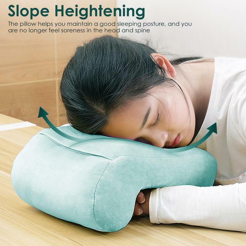 Подушка для сна с эффектом медленного отскока, Подушка для сна из пены с эффектом памяти, Изогнутая подушка для рук, предотвращает онемение рук