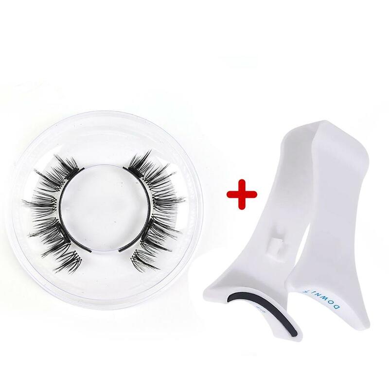 Lvcheryl Magnetic Eyelashes With Clip Natural Reusable 3D False Eyelashes for Makeup Natural Lashes No Glue Safety 1 Pair