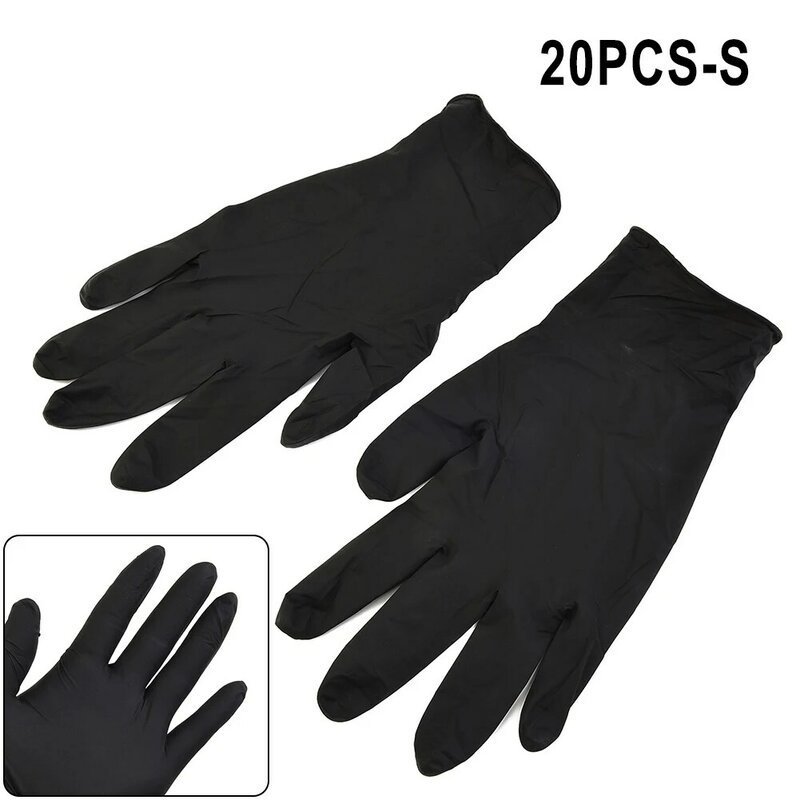 20 Pcs Of Pure Nitrile Gloves Protective Gloves For Household Kitchen Cleaning Laboratory Inspection Food Industry Gloves