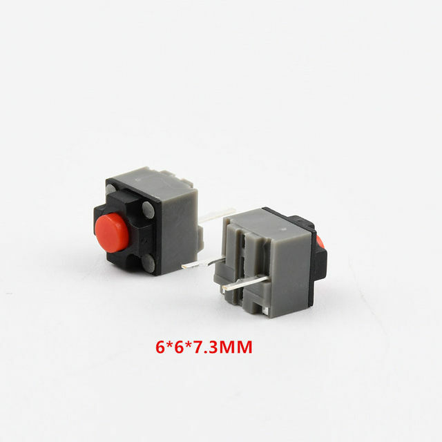 Botón silencioso Kailh, microinterruptor quare, 6x6x7,3mm, 6x6x4,3mm, teclas DPI, 10 piezas, nuevo
