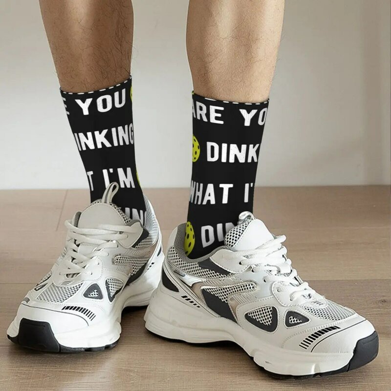 Pickleball Dinking calzini medi per donna uomo accessori per tutte le stagioni Sport Paddle Ball Soft Crew Socks antiscivolo
