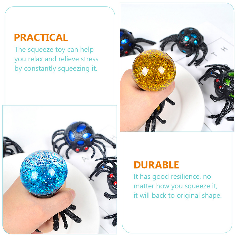 ของเล่นรูปแมงมุมบีบคลายเครียดของเล่น Relief บีบคลายเครียดสำหรับเด็กและผู้ใหญ่